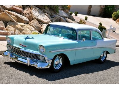 '56 chevrolet bel air - nut &amp; bolt show car - fuel injected 350/350 hp &amp; loaded!