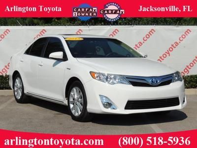 2013 toyota camry hybrid xle certified navi, moonroof, suede leather