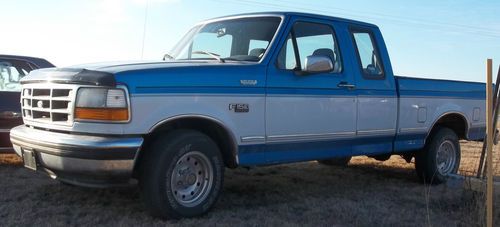 1994 ford f-150 xlt extended cab 2-tone blue &amp; white nice, nice, nice