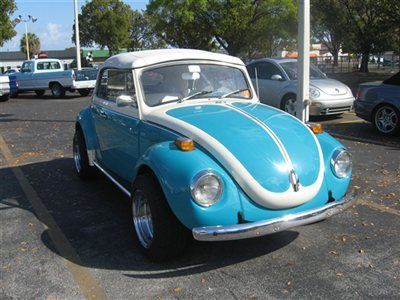 1971 vw convertible beetle new top rebuilt engine leather interior 4spd new tire