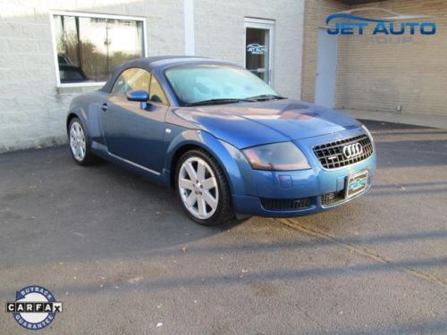 Blue 1.8t roadster manual convertible turbo quattro awd leather 6 speed