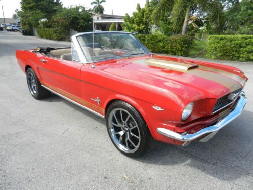 Awesome 1966 ford mustang convertible, shelby gt350 package, power top, lo resrv