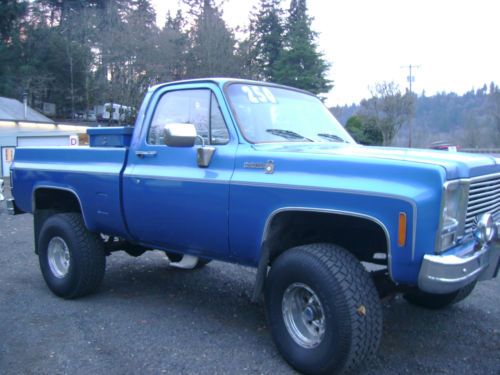 1979 chevy 1500 4x4 396 v8 big block runs great short wide clean clear title