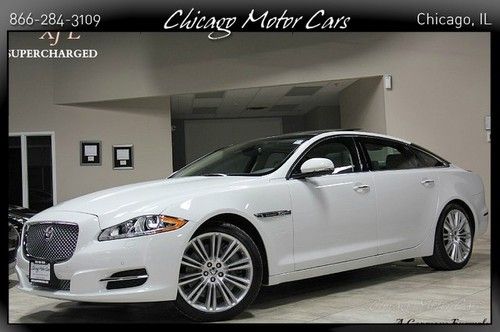 2012 jaguar xj l supercharged only 6k one owner miles! picnic tables 20s b&amp;w wow