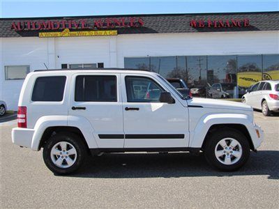 2010 jeep liberty sport sky slider roof we finance best deal 4wd white gorgeous