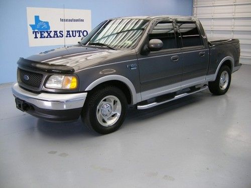 We finance!!!  2003 ford f-150 lariat crew cab automatic roof leather cd tow!!