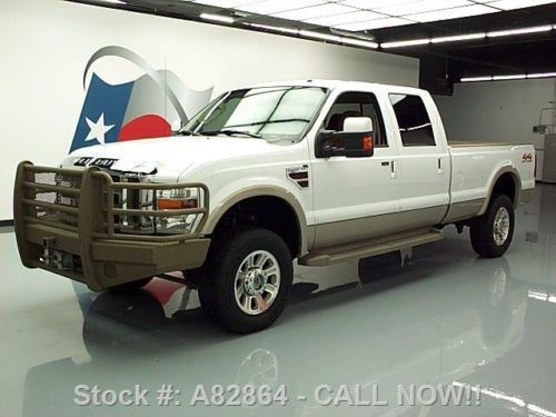 2008 ford f-350 king ranch crew 4x4 diesel long bed 66k texas direct auto