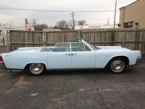 1964 lincoln continental convertible runs rides &amp; drives! great starter project!
