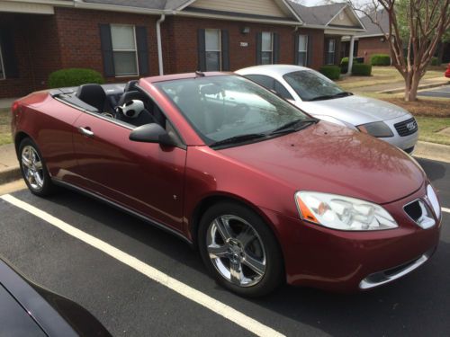 2009 pontiac g6 convertible red 57,300 mile
