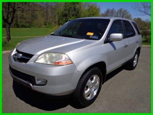 2003 acura mdx 4x4 3rd seat v-6 auto leather sunroof no reserve auction