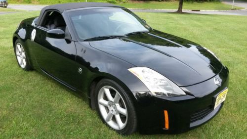 Nissan 350z roadster convertible orig owner black 62k mi &#039;04 automatic not nismo