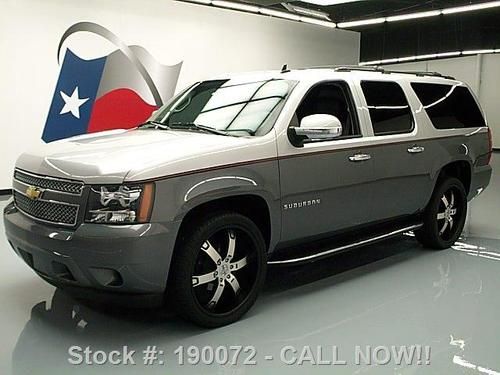 2011 chevy suburban leather dual dvd rear cam 24's 19k! texas direct auto