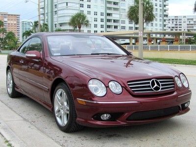 Low miles special order bordeaux red stone leather perfect fast amg 5.0l v8 mint