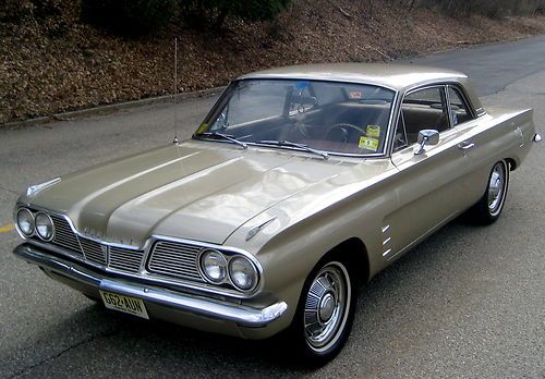 1962 pontiac tempest rare lemans pkg. coupe,gold/tan,auto,v4,restored exc driver