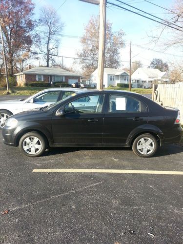 2011 chevrolet aveo lt, automatic, black, 23000 miles, carfax with vehicle