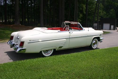 1954  mercury convertible  white with red leather  ---nice car--- reduced