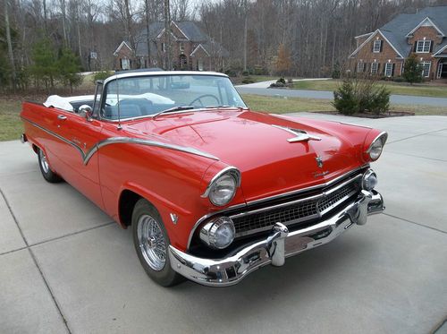 1955 ford fairlane convertible restored 9 years ago looks great red