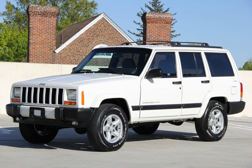 2001 jeep cherokee sport 69k original miles 1-owner 4x4 carfax mint!! no reserve