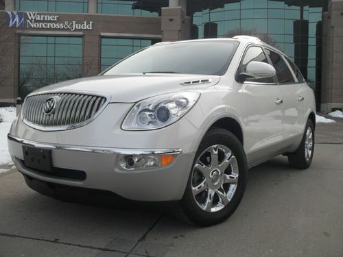 2008 buick enclave cxl navigation heated seats pearl white chromes remote start