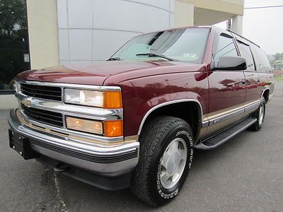 1999 chevy suburban lt 4wd suv 4x4 leather htd seats tow pckg loaded no reserve!