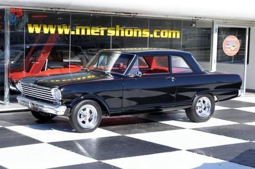 1963 chevy ii - black/red - free usa shipping