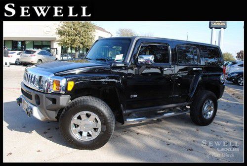 2008 black hummer h3 luxury power sunroof heated leather tow pkg cd one owner