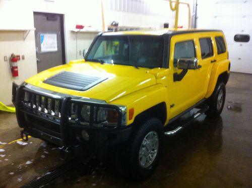 Hummer: h3 luxury yellow 4wd 2007 suv used 3.7l i5