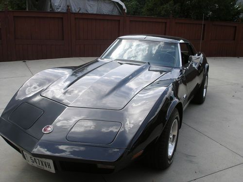 1973 corvette rare 454 rebuilt low price! t tops automatic nice black l00k