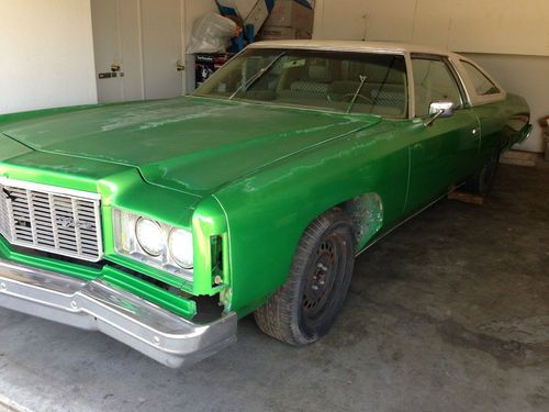 1975 chevy impala - motor starts .... but selling as is parts