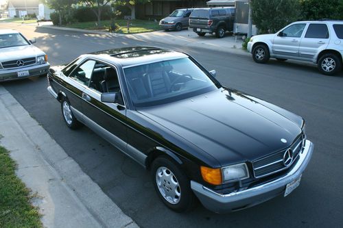 1987 mercedes 560 sec california rust free car, clean history, carfax