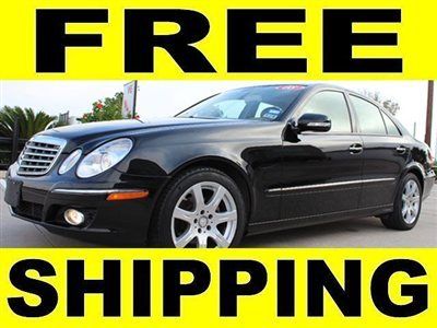 2008 benz e350  black/bage  mint roof heated leather  navigation &amp; free shipping