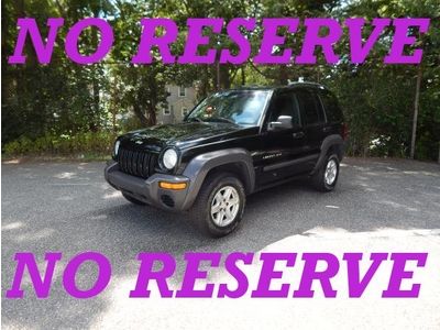 2002 jeep liberty sport 4x4 3.7l  nice clean tow  no reserve auction