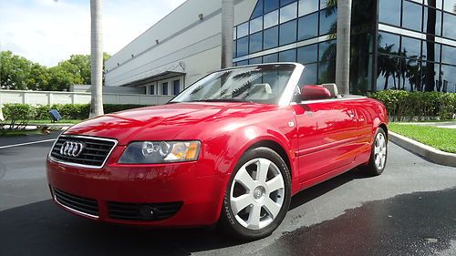 One owner gorgeous a4 convertible florida clean title no accidents like new