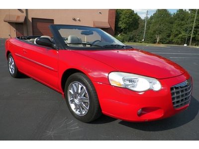 Chrysler sebring limited 1 owner georgia owned local trade heated no reserve