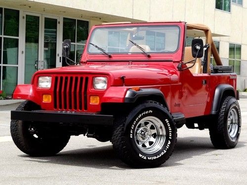 1987 jeep wrangler yj one owner low miles 6-cylinder 5-speed manual no reserve