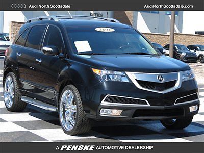 11 acura mdx  black   awd  gps  leather  sun roof   heated seats  one owner