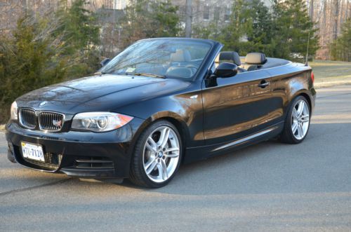 2012 bmw 135i convertible with /m sport package - black/black