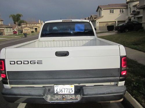 1997 white dodge ram pickup truck