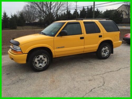2003 chevrolet blazer 4x4 ls 83k, fly yellow, clean, reliable, loaded, ready!