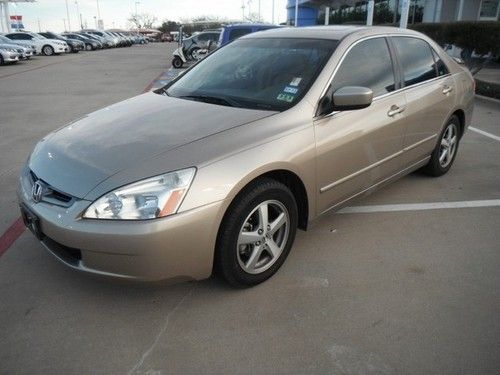 2004 honda accord sdn ex 2.4l 4cyl auto leather roof 1 owner only 52,469 miles