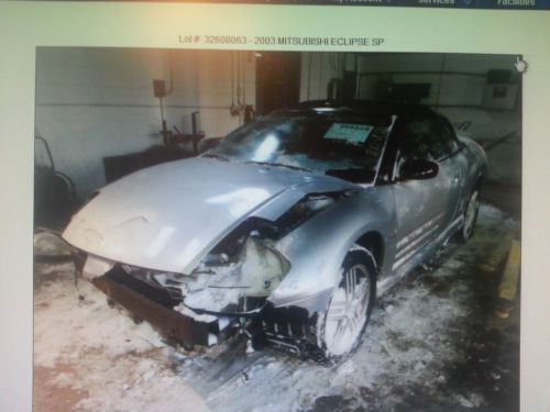 2003 mitsubishi eclipse spyder gts convertible for sale