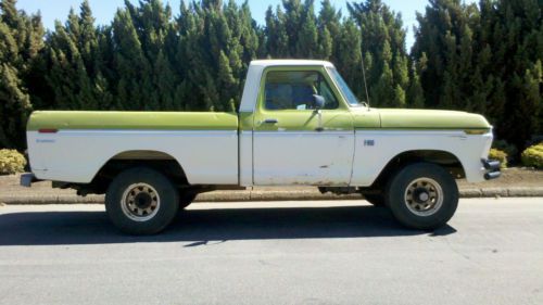 1975 ford f-100 4x4 short bed truck