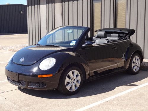 2008 volkswagen beetle convertible leather automatic black on black