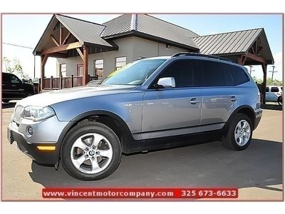 2008 bmw x3 awd 3.0si suv leather pwr seats sun roof low m vincent motor company
