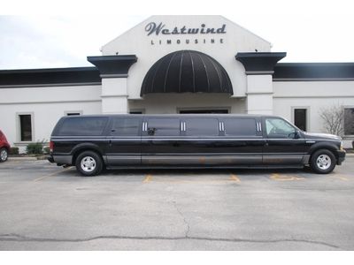 Limo, limousine, ford, excursion, stretch, luxury, black, 2004, mega stretch