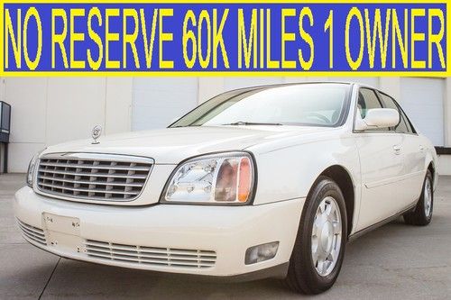 No reserve 1 owner 60k miles excellent service pearl white dts dhs 02 03 04 05