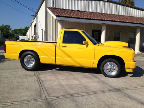 1985 chevy s-10 pro street/drag race truck, clear title! 350 sbc! ladder bars!