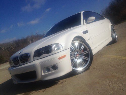 2006 bmw m3 6 speed alpine white red leather navigation every option very cheap!