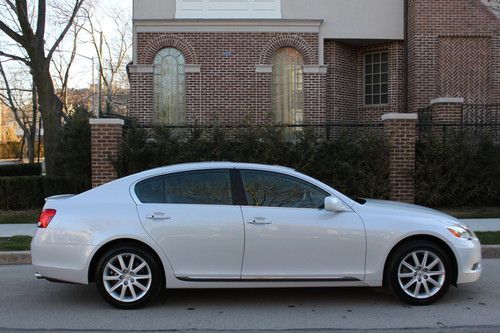 2006 lexus gs300 awd navigation pearl frosted white perfect cond clean