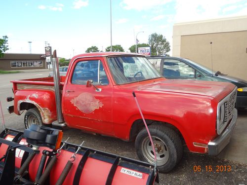 Rare 1978 dodge little red express collector truck-needs restoration*runs